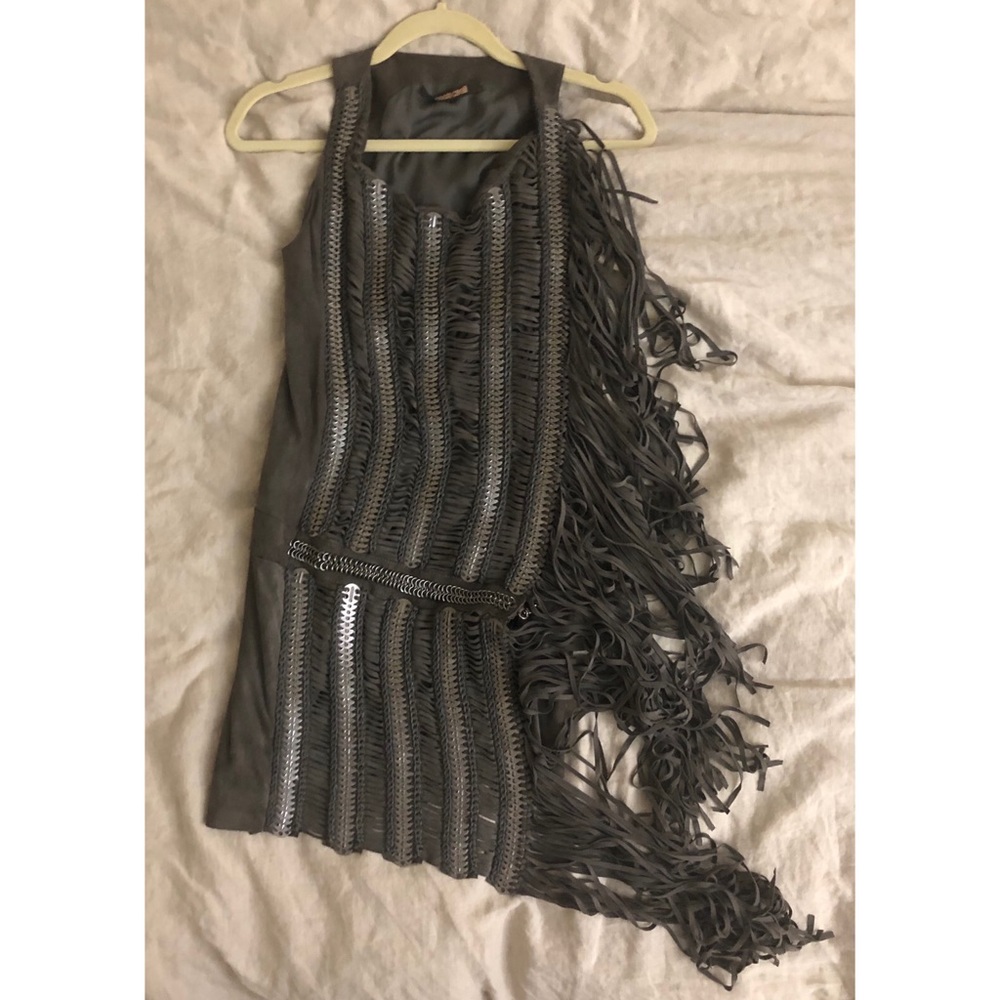 SOLD Roberto Cavalli leather dress